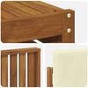 vidaXL Set divani 6 pcs Naturale e Crema Legno di Acacia Massello