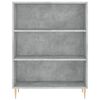 vidaXL Credenza Grigio Sonoma 69,5x32,5x180 cm Legno Multistrato
