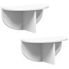 vidaXL Scaffale da parete A parete 2 pz Bianco 38 x 19 x 19 cm