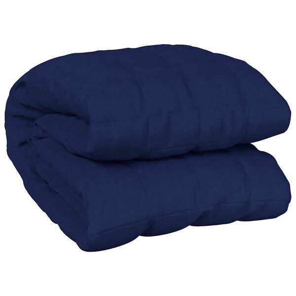 vidaXL Coperta Ponderata Blu 235x290 cm 11 kg Tessuto