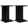 vidaXL Supporto per piante 2 pz Rovere Nero 25 x 25,5 x 40,5 cm