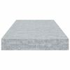 vidaXL Scaffali a Parete 4 pz Grigio Cemento 50x23x3,8 cm in MDF