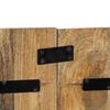 vidaXL Testiera 120 cm in Legno Massello di Mango Grezzo