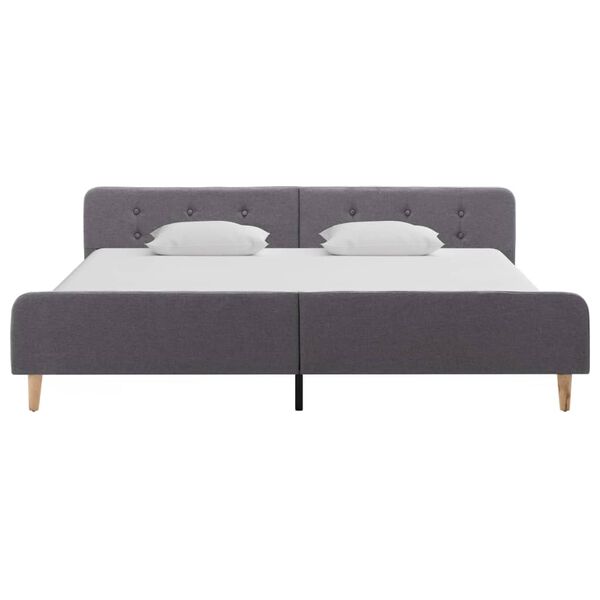 vidaXL Giroletto Grigio Chiaro in Tessuto 180x200 cm