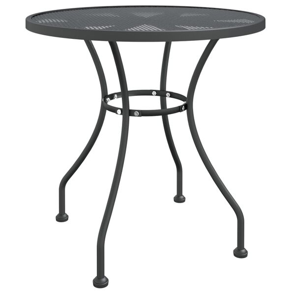 vidaXL Set da Pranzo per Giardino 5pz Rete Metallica Espansa Antracite