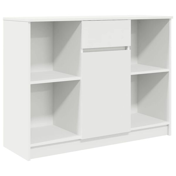 vidaXL Credenza con Cassetto Bianco 101x35x76 cm in Legno Multistrato