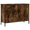 vidaXL Mobile Lavabo Bagno Rovere Fumo 80x30x60 cm Legno Multistrato