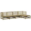 vidaXL Set Divani da Giardino 5 pz in Legno Impregnato di Pino