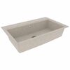 vidaXL Lavello da cucina Beige 79 x 50 x 31 cm Quarzo e Resina