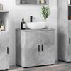 vidaXL Mobile da Bagno con porta Grigio cemento 61 x 35 x 64 cm
