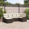 vidaXL Set di divani con cuscino 6 pcs polyrattan