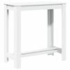 vidaXL Tavolo da Bar Bianco 102x50x103,5 cm in Legno Multistrato