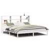 vidaXL Giroletto con Libreria senza Materasso 180x200 cm in Legno Pino