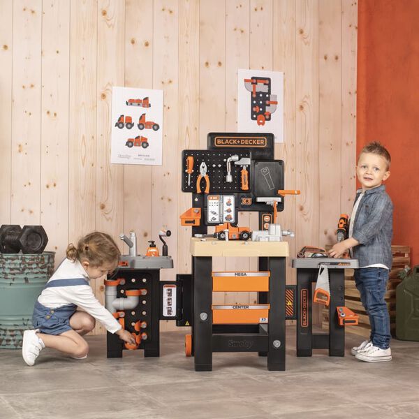 Smoby Banco da Lavoro Mega per Bambini BLACK+DECKER