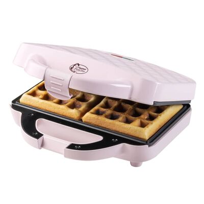 Bestron Piastra per Waffle Design a Valigetta AWB700P 750 W Rosa