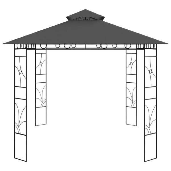 vidaXL Gazebo 4x3x2,7 m Antracite 160 g/m²