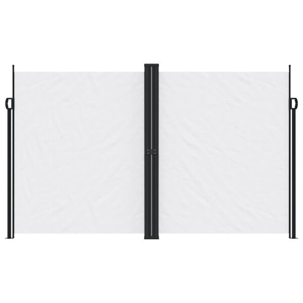 vidaXL Tenda da Sole Laterale Retrattile Bianca 200x1000 cm