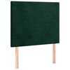 vidaXL Testiera Verde Scuro 80x5x118/128 cm Velluto