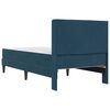 vidaXL Struttura del letto con materasso Blu 80 x 200 cm Velluto