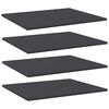 vidaXL Ripiani per Libreria 4pz Grigi 60x50x1,5cm in Legno Multistrato