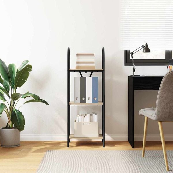 vidaXL Libreria Rovere Sonoma 40 x 30 x 109 cm Legno multistrato