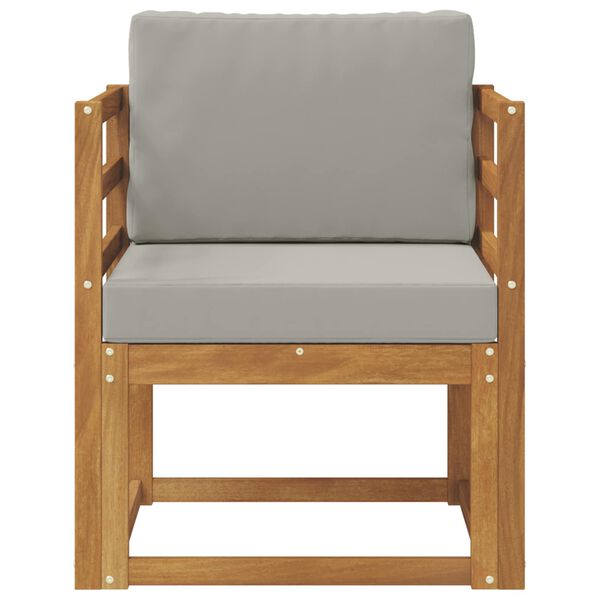 vidaXL Divano da esterno Legno di Acacia Massello e Poliestere