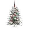 vidaXL Albero di Natale Artificiale con Rami Pieghevoli Bianco 120 cm