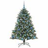 vidaXL Albero di Natale artificiale con 150 LED Verde 150 cm