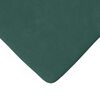 vidaXL Cuscini per Seduta 4 pcs Verde Scuro 40 x 40 x 3 cm Velluto