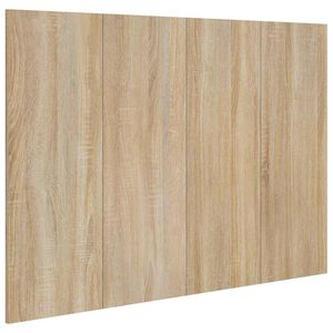 vidaXL Testiera Letto Rovere Sonoma 120x1,5x80 cm in Legno Multistrato