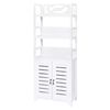 vidaXL Armadietto per Bagno Albuquerque in Legno Bianco 46x24x117,5cm