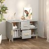vidaXL Credenza Grigio Cemento 100x36x60 cm in Legno Multistrato