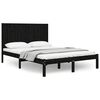 vidaXL Giroletto Nero Massello Pino 150x200cm King Size