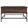 vidaXL Tavolino Salotto Rovere Marrone 80x80x45 cm Multistrato Metallo