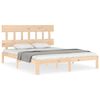 vidaXL Giroletto con Testiera King Size in Legno Massello