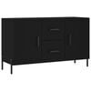 vidaXL Credenza Nera 100x36x60 cm in Legno Multistrato