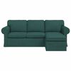 vidaXL Divano Verde Scuro 215 x 138 x 80 cm Tessuto