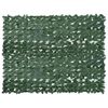 vidaXL Paravento da Balcone con Foglie Verde Scuro 200x150 cm