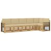 vidaXL Set di divani da esterno 6 pcs Bianco e Beige