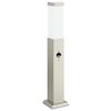 vidaXL Lampada a paletto con sensore 50 cm Acciaio Inox IP44