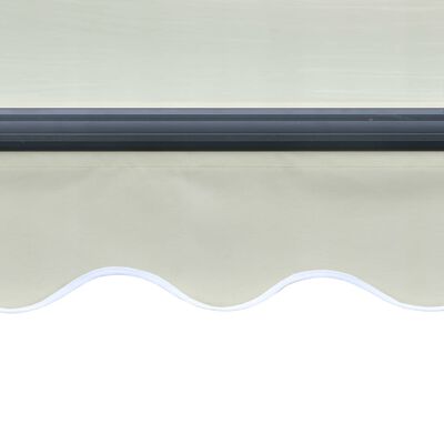 vidaXL Tenda da Sole Retrattile Sensore Vento e LED 400x300cm Crema