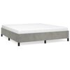vidaXL Struttura letto senza Materasso Grigio Chiaro California King Velluto