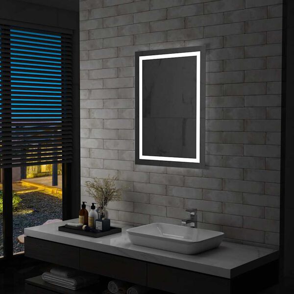 vidaXL Specchio LED da Bagno con Sensore Tattile 60x80 cm
