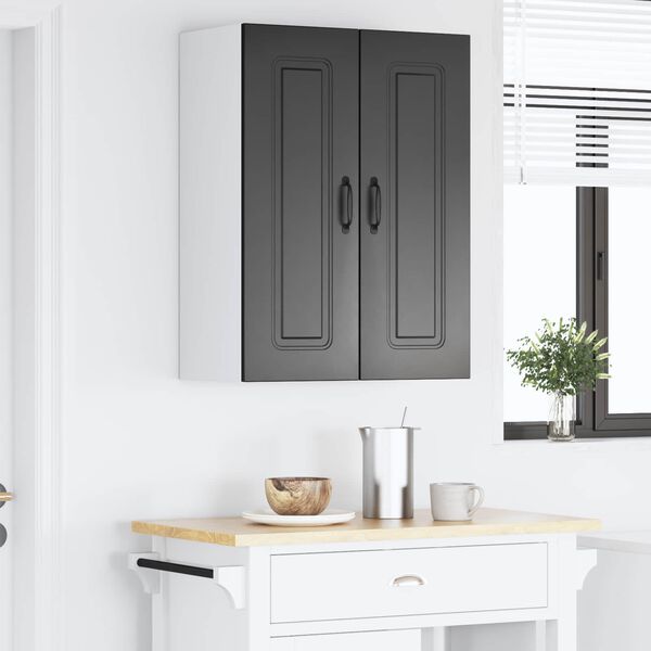 vidaXL Mobile da cucina Kalmar Nero 60 x 31 x 80 cm Legno multistrato