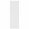 vidaXL Credenza con Ante in Vetro Bianca 35x37x109 cm