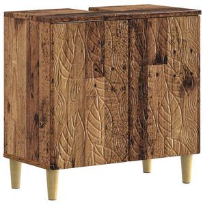 vidaXL Armadio per Lavabo da Bagno DELFT Legno antico