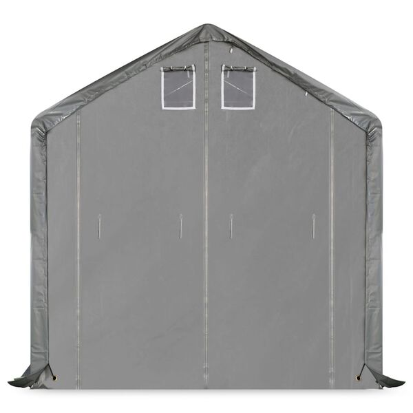 vidaXL Tessuto di Rivestimento per Tenda in PVC 4x8 m Grigio