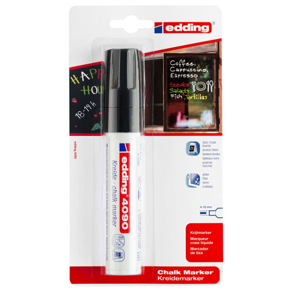 edding Pennarello a Gesso Nero 4-15 mm 4090