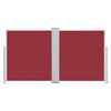 vidaXL Tenda da Sole Laterale Retrattile Rossa 120x600 cm