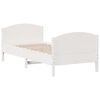 vidaXL Letto senza Materasso Bianco 90x190 cm in Legno Massello Pino